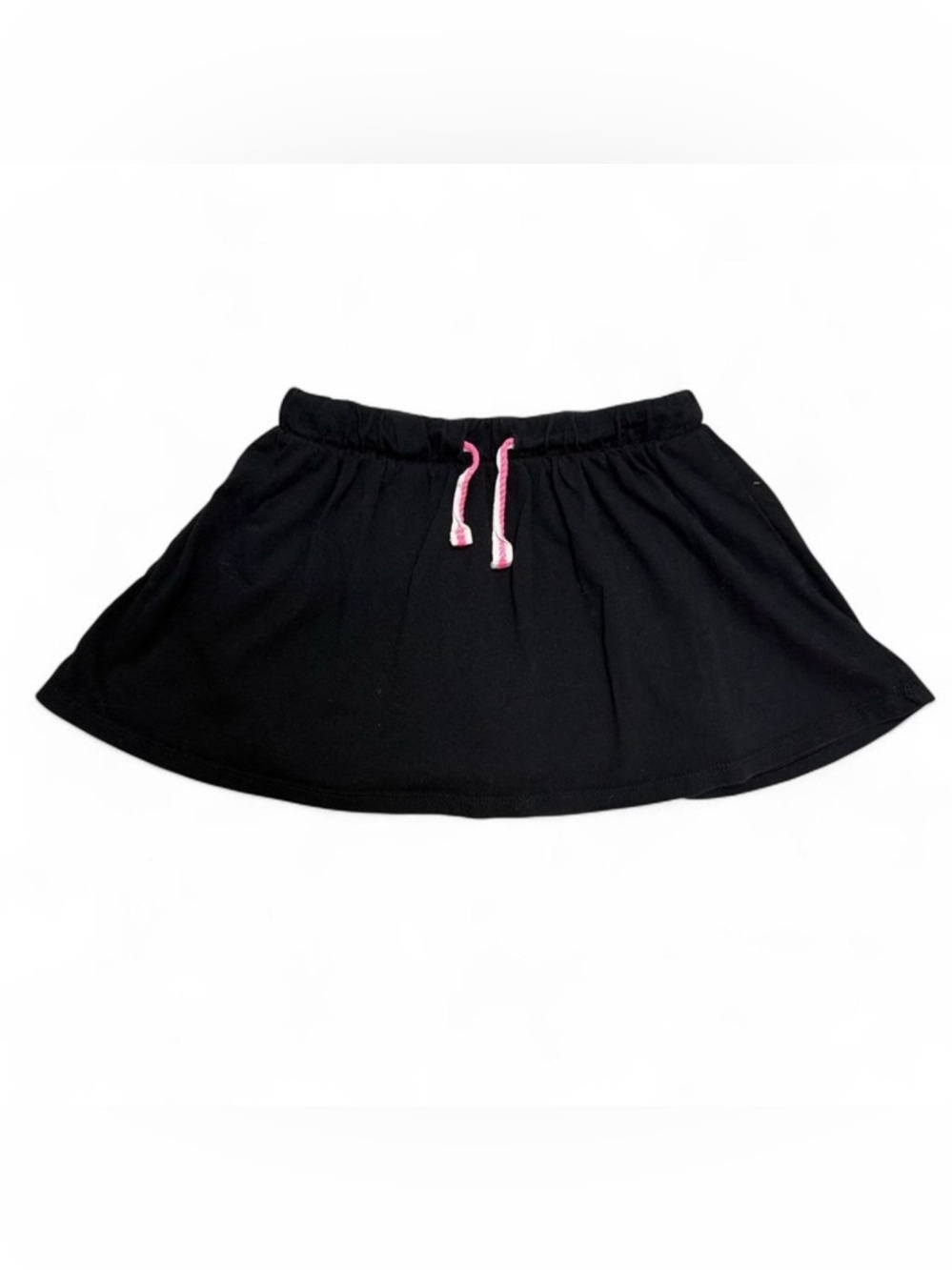 Cat & Jack Black Active Skort with Pink Drawstring